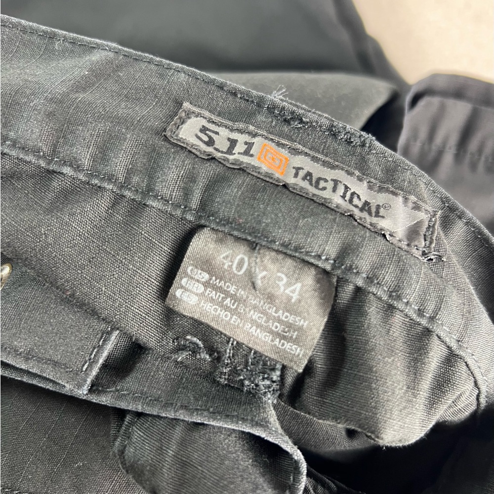 511 Tactical Pants Mens 40X34 Black Cargo Utility Work Military First Responder - Picture 11 of 12